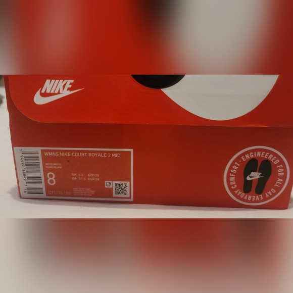 Nike Women's Court Royale 2 Mid Shoes size 8 $75 NEW IN BOX - Picture 3 of 3